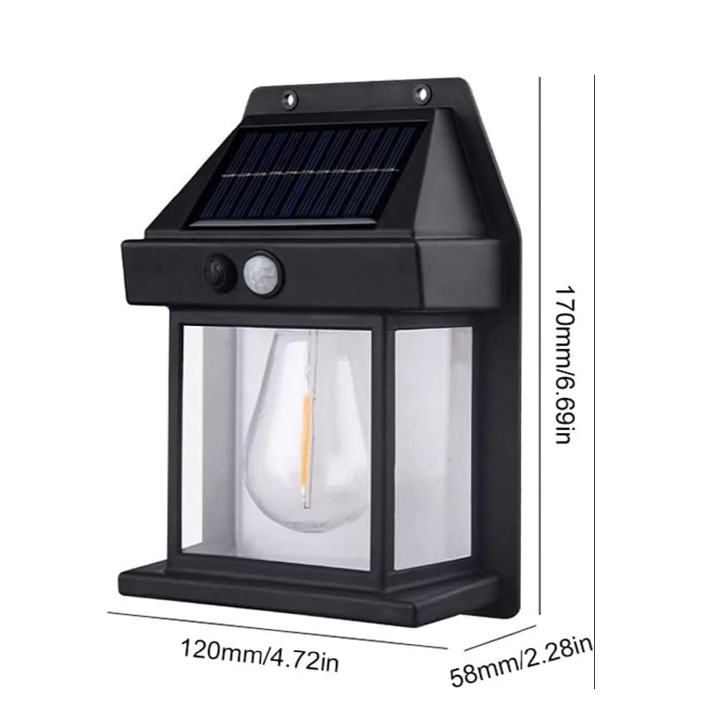 Solar Lamp Outdoor Waterproof LED Lights – Motion Sensor Security Wall Light for Garden, Patio, Fence, Yard, Pathway – Solar Powered Wireless Lighting with Auto On/Off – Energy-Saving, Weather-Resistant, Easy Installation