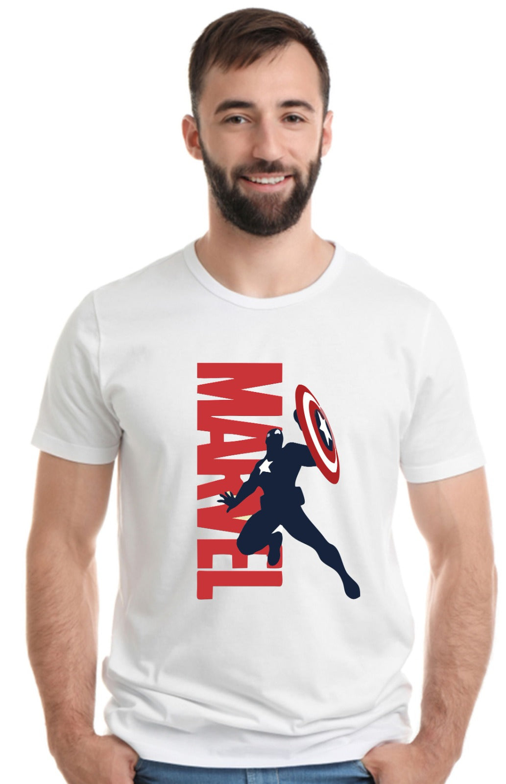 Printed Designer White Sports Solid Slim Fit Crew Neck T-Shirts For Regular Wear