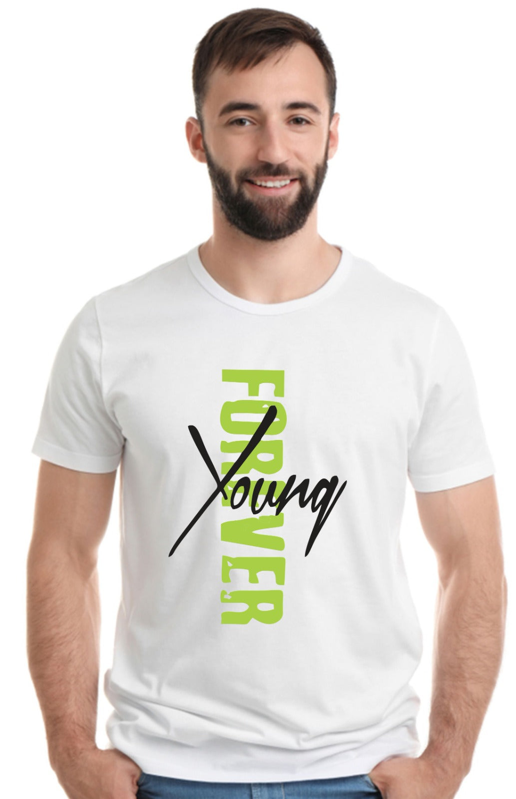Printed Designer White Sports Solid Slim Fit Crew Neck T-Shirts For Regular Wear