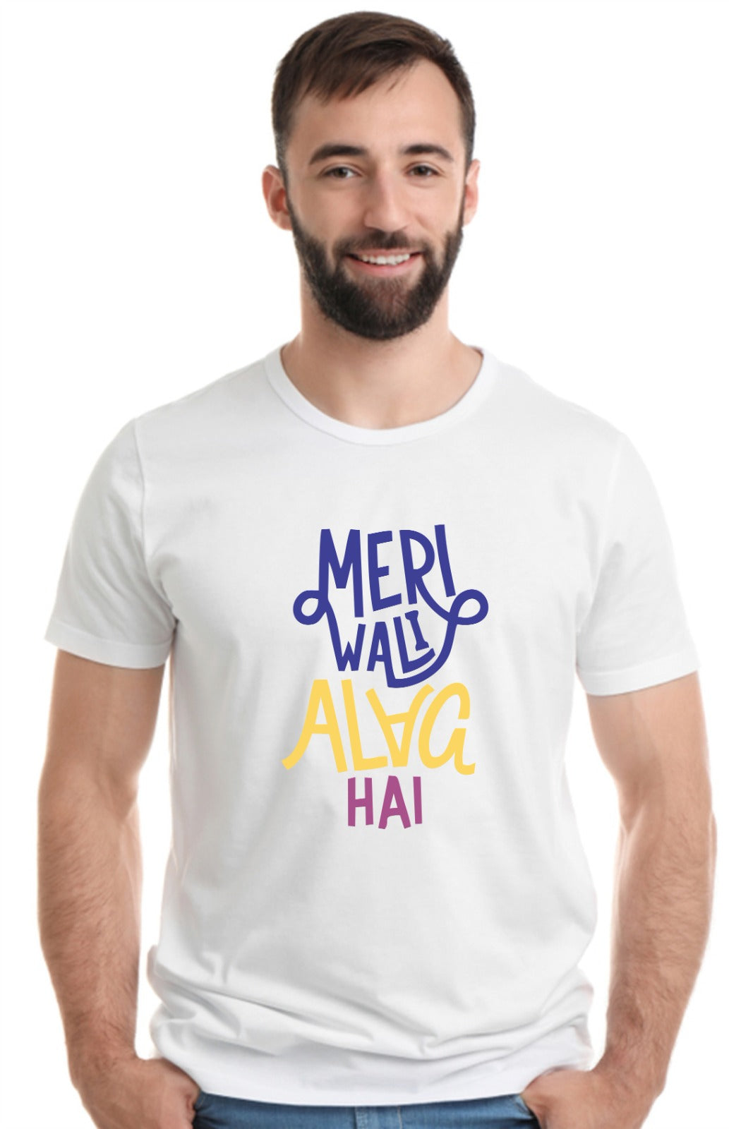 Printed Designer White Sports Solid Slim Fit Crew Neck T-Shirts For Regular Wear