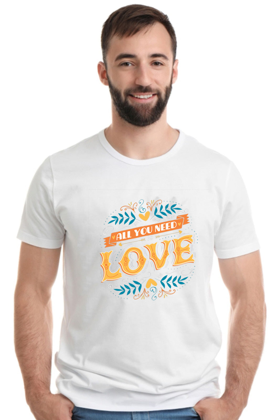 Printed Designer White Sports Solid Slim Fit Crew Neck T-Shirts For Regular Wear