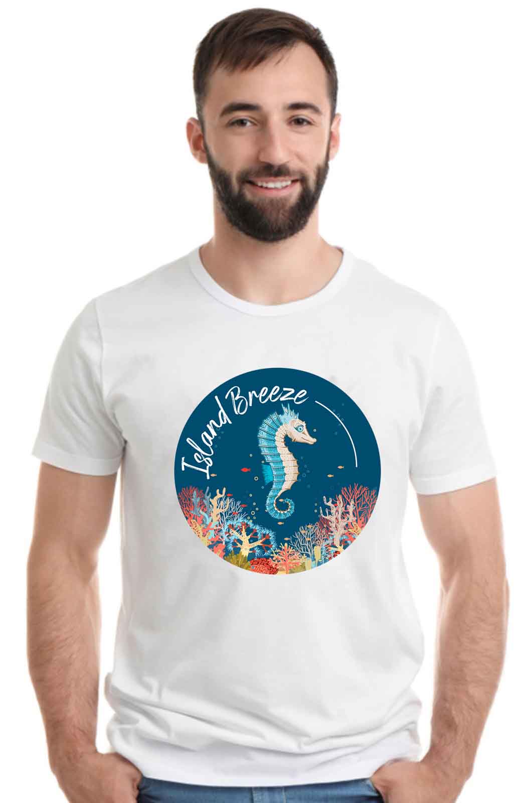Printed Designer White Sports Solid Slim Fit Crew Neck T-Shirts For Regular Wear