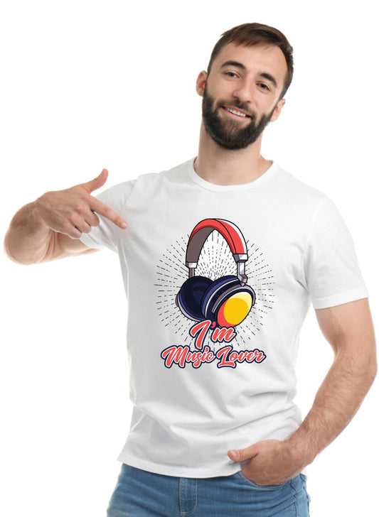 Printed Designer White Sports Solid Slim Fit Crew Neck T-Shirts For Regular Wear