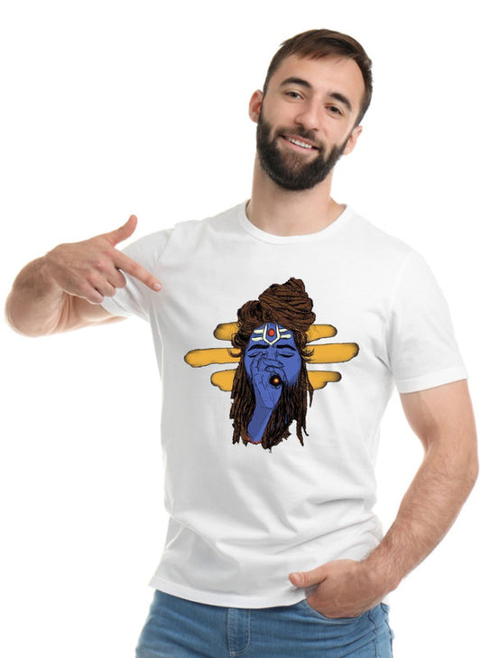 Printed Designer White Sports Solid Slim Fit Crew Neck T-Shirts For Regular Wear