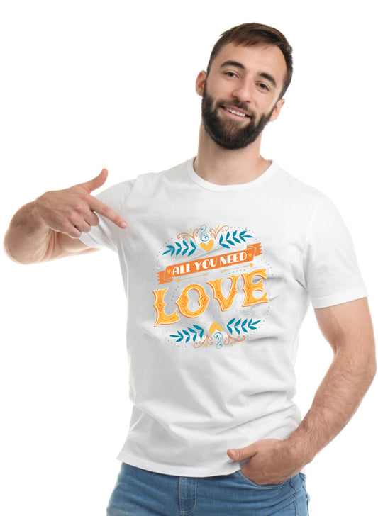 Printed Designer White Sports Solid Slim Fit Crew Neck T-Shirts For Regular Wear