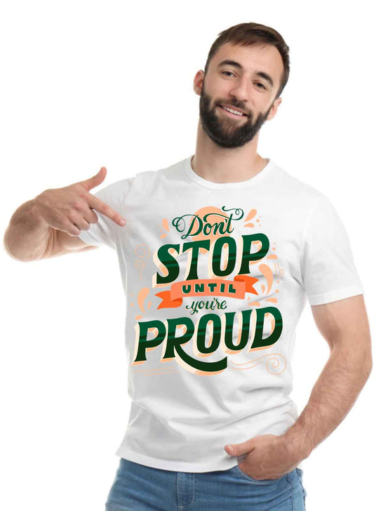 Printed Designer White Sports Solid Slim Fit Crew Neck T-Shirts For Regular Wear